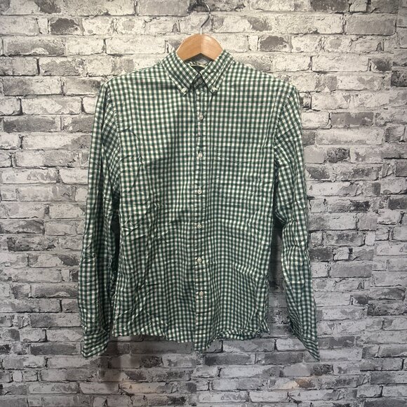 EUC J Crew Men's Stretch Secret Wash Shirt  Organic Cotton Size Medium - Picture 1 of 15